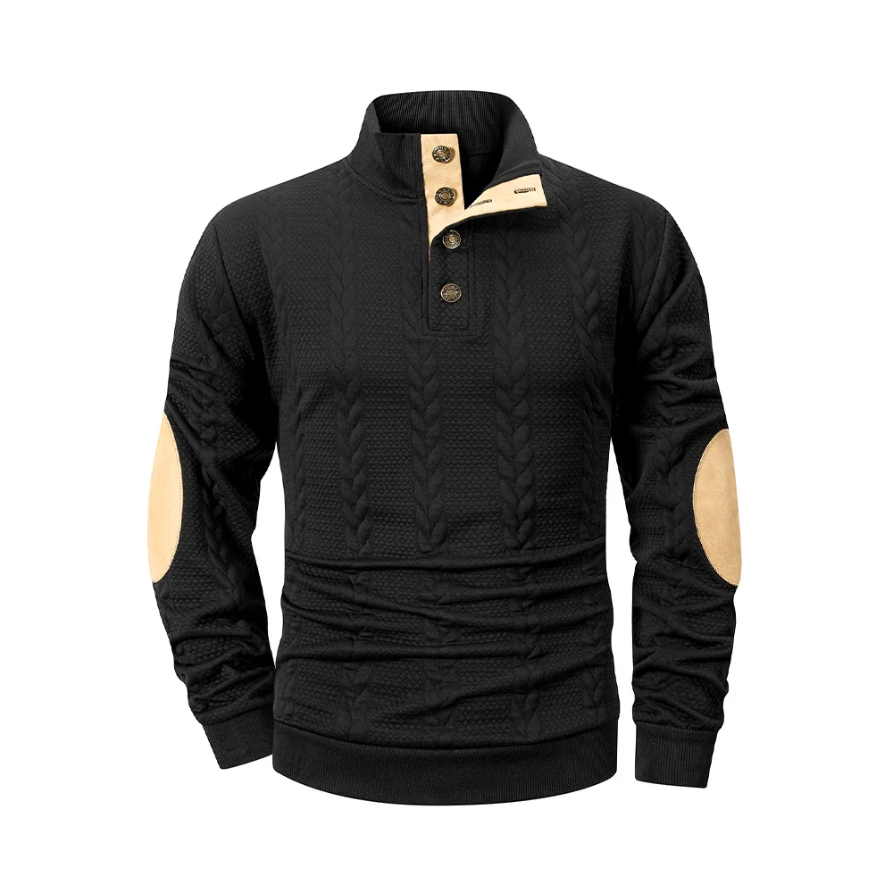 Casual Long-Sleeved Button Sweater