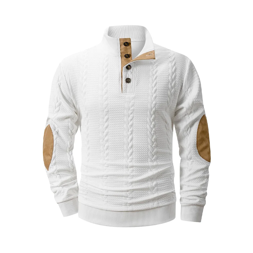 Casual Long-Sleeved Button Sweater